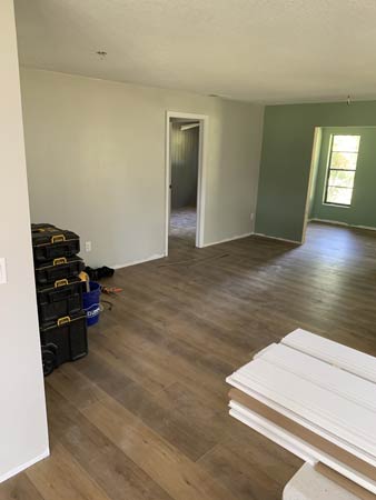 New Hardwood Floor Replacement